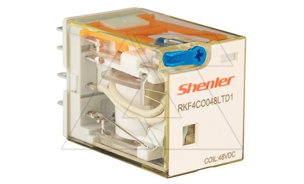 Купить Реле RKF4CO048LTD1, 4CO, 6A,(250VAC/30VDC), 48VDC, мех. индикация, тест-кнопка с блокировкой, диод +A1/-A2, LED фото