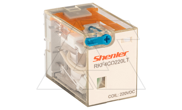 Купить Реле RKF4CO220LT, 4CO, 6A(250VAC/30VDC), 220VDC, мех. индикация, тест-кнопка с блокировкой, LED фото