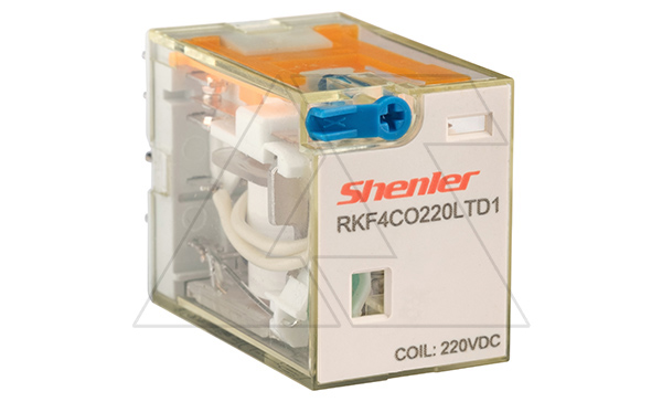 Купить Реле RKF4CO220LTD1, 4CO, 6A(250VAC/30VDC), 220VDC, мех. индикация, тест-кнопка с блокировкой, диод +A1/-A2, LED фото