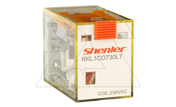 Купить Реле RKL1CO730LT, 1CO, 16A(250VAC/30VDC), 230VAC, мех. индикация, тест-кнопка с блокировкой, LED фото