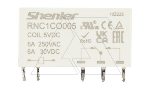 Купить Реле RNC1CO005, 1CO, 6A(250VAC/30VDC), 5VDC, для печатных плат и цоколей SNB05/SNC05, IP60 фото