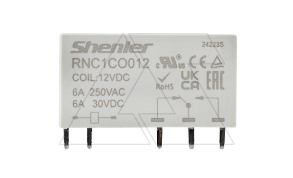 Купить Реле RNC1CO012, 1CO, 6A(250VAC/30VDC), 12VDC, для печатных плат и цоколей SNB05/SNC05, IP60 фото