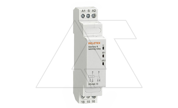Купить Реле импульсное RS-ML13, 1CO, 10A(250VAC), 24_240VAC/DC, через S, с памятью, 1M фото