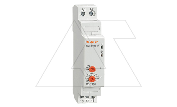 Купить Реле времени RS-TT13, 1CO, 8A(250VAC), 24_240VAC/DC, 100ms_600s, задержка на отключение после снятия Uпит., 1M фото