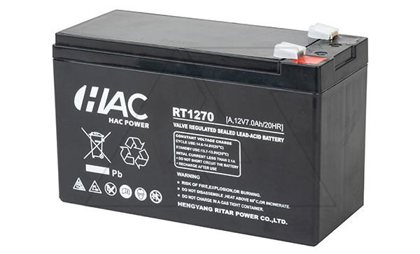 Купить Батарея аккумуляторная HAC RT1270A, F2, 12V/7Ah, 151х65х94(100) ДхШхВ, 1.9 кг, 6-8 лет фото