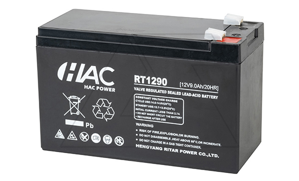 Купить Батарея аккумуляторная HAC RT1290, F2, 12V/9Ah, 151х65х94(100) ДхШхВ, 2.3 кг, 6-8 лет фото