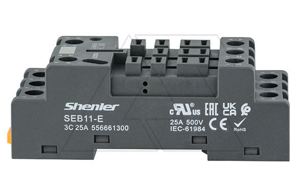 Купить Цоколь SEB11-E, 25A(500V), винтовой зажим, черный, на рейку DIN35, для REH, RPW, RM, 62.31, 62.32, 62.33 фото