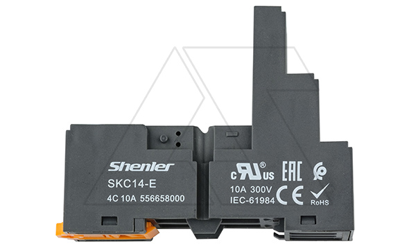 Купить Цоколь SKC14-E, 10A(300V), винтовой зажим, черный, на рейку DIN35/панель, для RKE, RKF, R4N, MY4, 55.34, KMY4, PT4, RCM5 фото