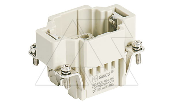 Купить Корпус вставки контактной, размер H6B, тип вилка, 24P+PE, 10A, 250V, обжимной контакт фото