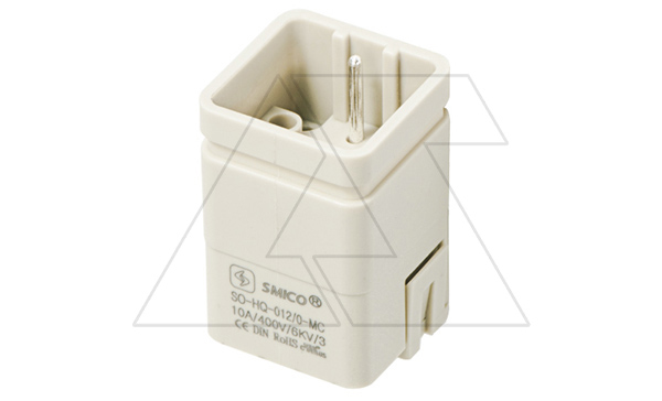 Купить Корпус вставки контактной, размер H3A, тип гнездо, 12P+PE, 10A, 400V, обжимной контакт фото