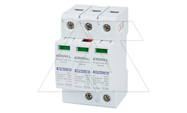 Купить Разрядник SPB+C5/30/280-440V/3P, 3P, In=30kA(8/20µs), класс B+C, 3M фото