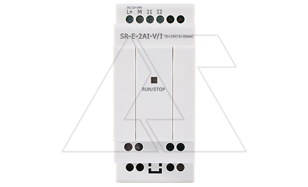 Купить Модуль расширения SR-E-2AI-I, 12_24VDC, 2AI(0/4_20mA, res:0.02mA), для ПЛК серий SR и PR фото