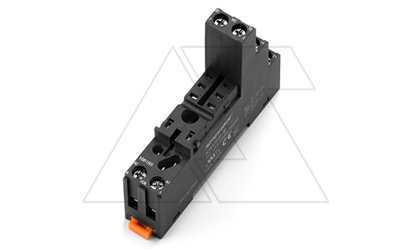 Купить Цоколь SRU08-E, 10A(300V), винтовой зажим, черный, на рейку DIN35/панель, для RFT2CO, 46.52, G2R-2, KRI2 фото