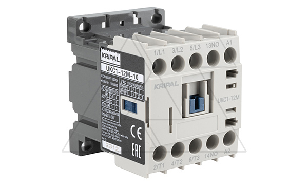 Купить Мини-контактор UKC1-12M-10-230AC, 3P, 12A(AC-3), 20A(AC-1), 5.5kW(400VAC), Uк=230VAC, 1NO фото