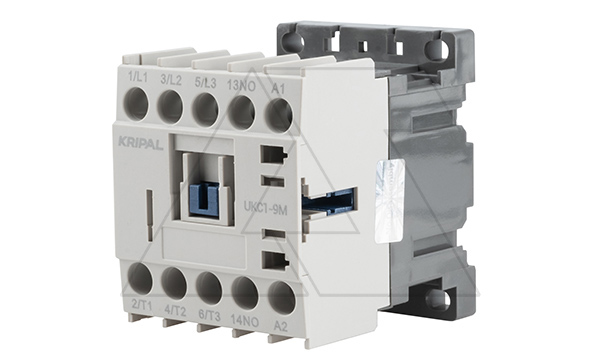 Купить Мини-контактор UKC1-9M-10-230AC, 3P, 9A(AC-3), 20A(AC-1), 4kW(400VAC), Uк=230VAC, 1NO фото