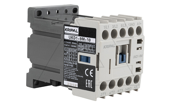 Купить Мини-контактор UKD1-9M-10-24DC, 3P, 9A(AC-3), 20A(AC-1), 4kW(400VAC), Uк=24VDC, 1NO фото