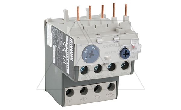Купить Реле тепловой перегрузки UKH-12M, It=5_8A, 1NO+1NC, CLASS 10A, прямой монтаж для UKC(D)-6_16M фото