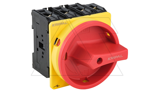 Купить Выключатель нагрузки UKP5-4100Z, 3Р+N, 100А/AC21, 37kW/AC23A, 440VAC, красная блок. рукоятка, монтаж на din-рейку/панель, IP20(контакты)/IP65(фронт) фото
