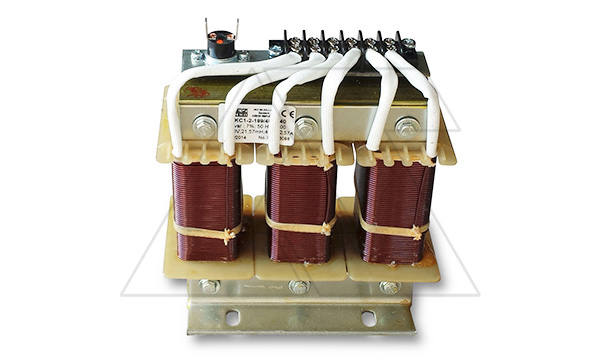 Купить Дроссель защитный TK-12,5-189-400, трехфазный, Q(LC)=12,5kVAr, 189Hz (p=7%), 400VAC, термозащита, IP00 фото