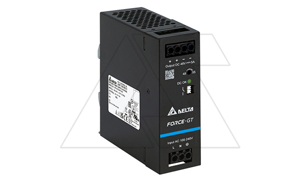 Купить Блок питания импульсный Force-GT, 240W, 20А, 90_264VAC / 12VDC, DIN35, реле DC OK, винт.клеммы, ал.корпус Delta фото