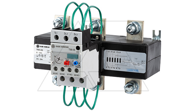 Купить Реле тепловой перегрузки TRM 400-130A, It=80_125A, 1NO+1NC, CLASS 10A, с трансформаторами тока, отдельный монтаж Rade Koncar фото