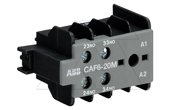 Купить Блок-контакт фронтальный CAF6-20M (2NO) для B VB, 4A-AC15 ABB фото