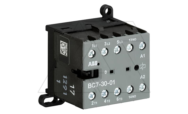 Купить Мини-контактор BC7-30-01-01 24VDC, 3NO 12A(20A-AC1) 5.5kW, всп.контакт 1NC (4A-AC15) ABB фото