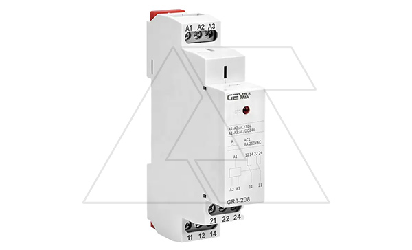 Купить Реле промежуточное модульное GR8-208-230, 2CO, 8A(250VAC/24VDC), 230VAC/24VAC/DC, LED, 1M GEYA фото