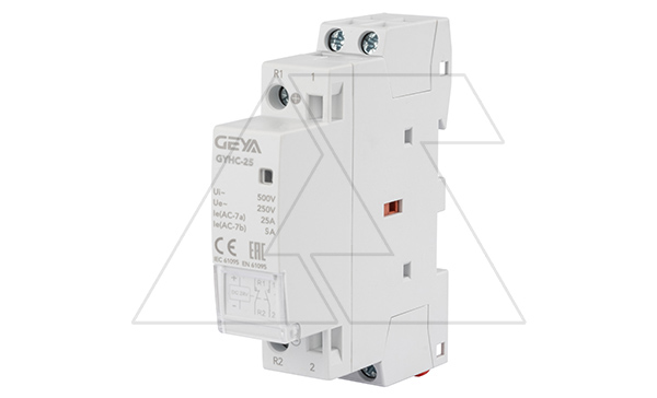 Купить Контактор модульный GYHC-2P, 25A, 1NO+1NC, 24VDC, 1M GEYA фото