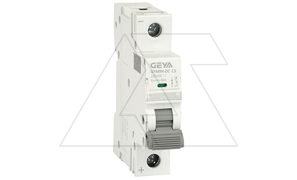 Купить Авт. выкл. GYM9HDC-1P-3C, 1P, 3A, хар-ка C, 6kA, 250VDC, 1M GEYA фото