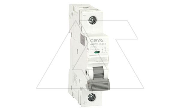 Купить Авт. выкл. GYM9HDC-1P-63C, 1P, 63A, хар-ка C, 6kA, 250VDC, 1M GEYA фото