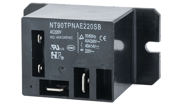 Купить Реле NT90TPNAEAC220VSB, 1NO, 40A(240VAC/30VDC), AgSnO2, 220VAC, 130°C, FASTON 250, монтаж на панель, IP40 Forward Relays фото