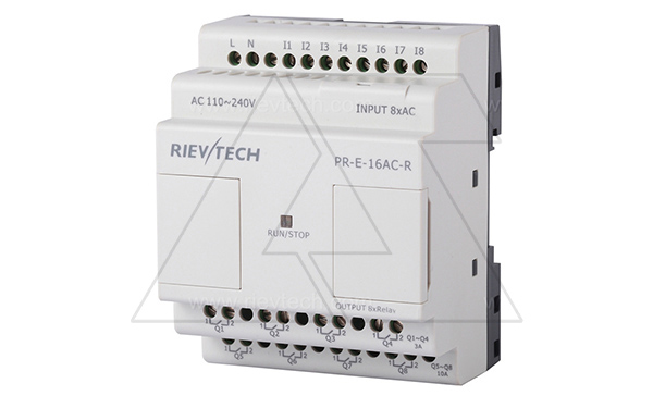 Купить Модуль расширения PR-E-16AC-R, 110_240VAC, 8DI, 8RO, для ПЛК серий SR и PR Rievtech фото