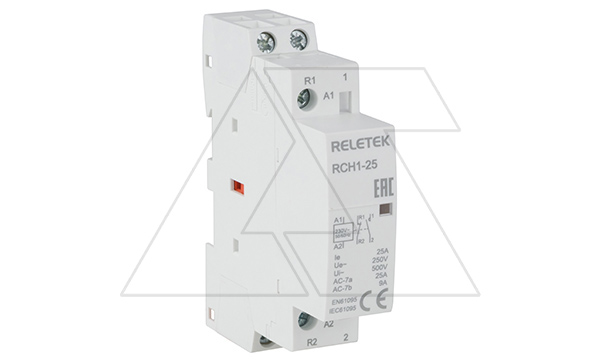 Купить Контактор модульный RCH1-2511, 25A, 1NO+1NC, 230VAC, 1M Reletek фото