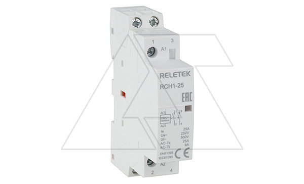Купить Контактор модульный RCH1-2520, 25A, 2NO, 230VAC, 1M Reletek фото