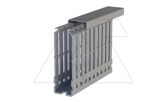 Перфокороб KKD 2580, органайзер для шкафов, 25x80х2000мм (ШxВхД), RAL 7030, серый фото