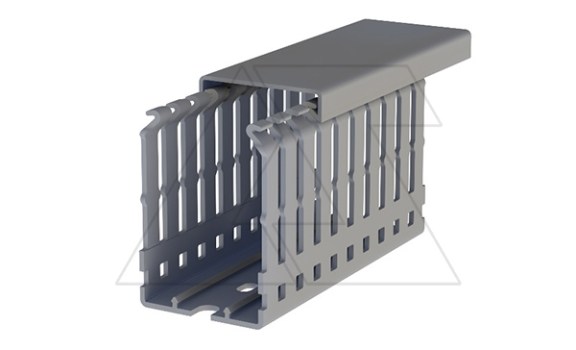 Перфокороб KKD 4060, органайзер для шкафов, 40x60х2000мм (ШxВхД), RAL 7030, серый фото