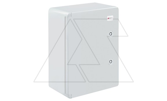 Щит навесной 350X250X150мм (ВхШхГ) с монт. панелью 295X185мм (ВхШ), с комплектом крепления на стену, дверь глухая, IP65, ABS пластик фото