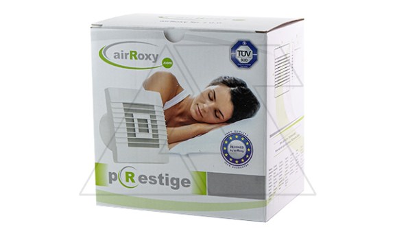 Вентилятор pRestige HS, Ø150мм, датчик влажности, таймер отключения, гравитационные жалюзи, 230В, 20Вт, 218м³/ч airRoxy даташит схема