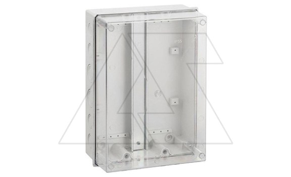Коробка распред. CARBO-BOX, 303x214x123mm, с DIN-рейкой, прозрачная крышка, ABS/PC, GW 650°C, IP55 Elektro-Plast даташит схема