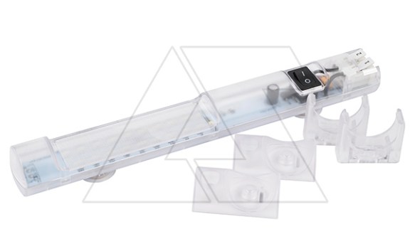 Светильник светодиодный STL 3W 24VDC 300Lm с выкл., крепл. винт/магнит/клипса, 252х32мм, пружинная клемма фото