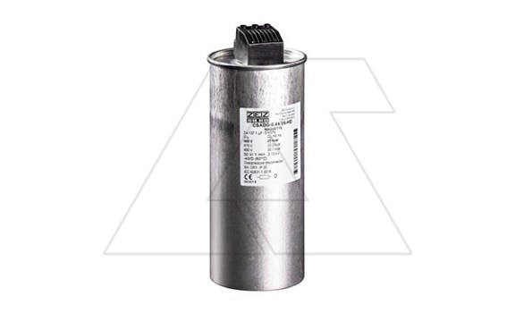 Конденсатор CSADG-0,44/28,1-HD, трехфазный, 28.1kVAr(440VAC), 23.2kVAr(400VAC), MKP заполненный газом, клеммник S=25mm², тяжелый режим, IP20 фото
