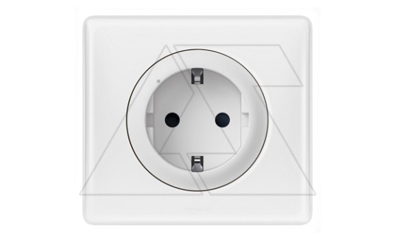 Netatmo-Celiane-Умная розетка 2P+E 16A 230V, белый. Рамка белый глянец фото