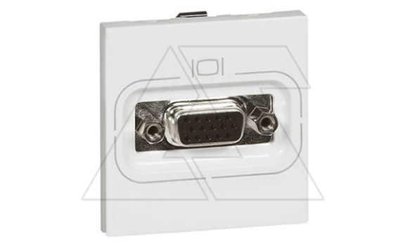 Mosaic - Разъем HD15, 2M, видеовыхода VGA (XGA, UXGA), 15pin, винт.зажины, белый фото
