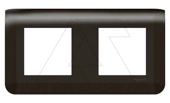 Mosaic - Рамка 2х2М, горизонтальная, матовый черный (суппорт 80252 или 2х80251) Legrand даташит схема