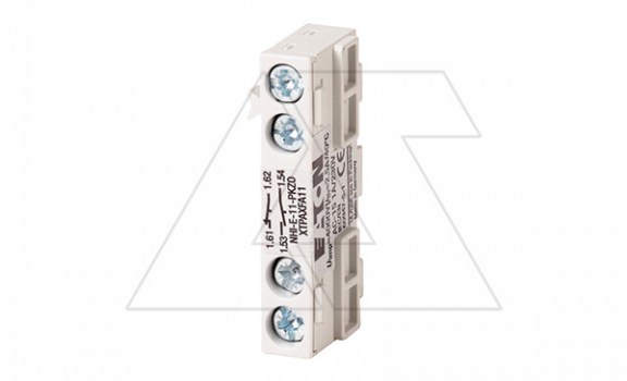 Блок-контакт вспом. NHI-E-11-PKZ0, 1NO+1NC, 1A(240VAC), фронтальный монтаж, для PKZM, PKM0, PKE фото