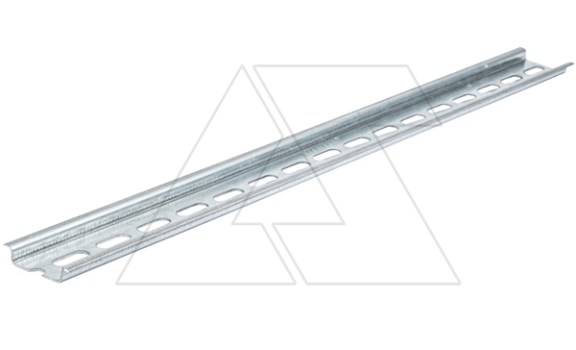 DIN-рейка MR 35x7,5 перфорированная, 35x7,5х2000мм, толщ. 1мм, конвеерн. оцинк фото