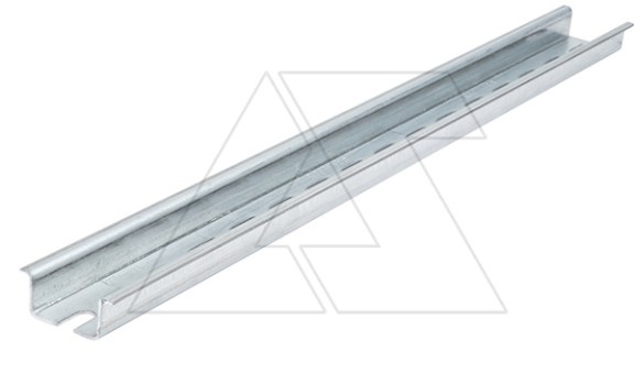 DIN-рейка MR 35x15 перфорированная, 35x15х2000мм, толщ. 1,5мм, конвеерн. оцинк фото