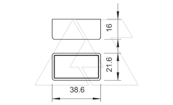 Колпачок 1268 SK OR защитный для профильных реек типа CM3518 и AM3518, оранжевый, полиэтиллен OBO-Bettermann даташит схема