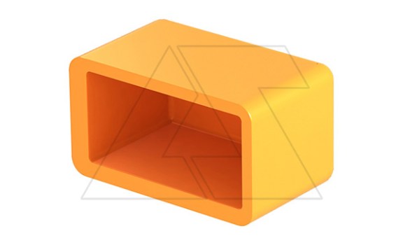 Колпачок 1268 SK OR защитный для профильных реек типа CM3518 и AM3518, оранжевый, полиэтиллен фото